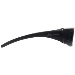 Montana Polarised|Rectangle^Fit Over Glasses Sunglasses MFO1 C Black Smoke Polarized