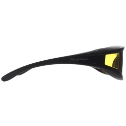 Montana Polarised|Rectangle^Fit Over Glasses Night Driving Sunglasses FO5 F Matte Black Ye