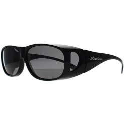 Montana Polarised|Rectangle^Fit Over Glasses Sunglasses FO2 E Shiny Black Smoke Polarized