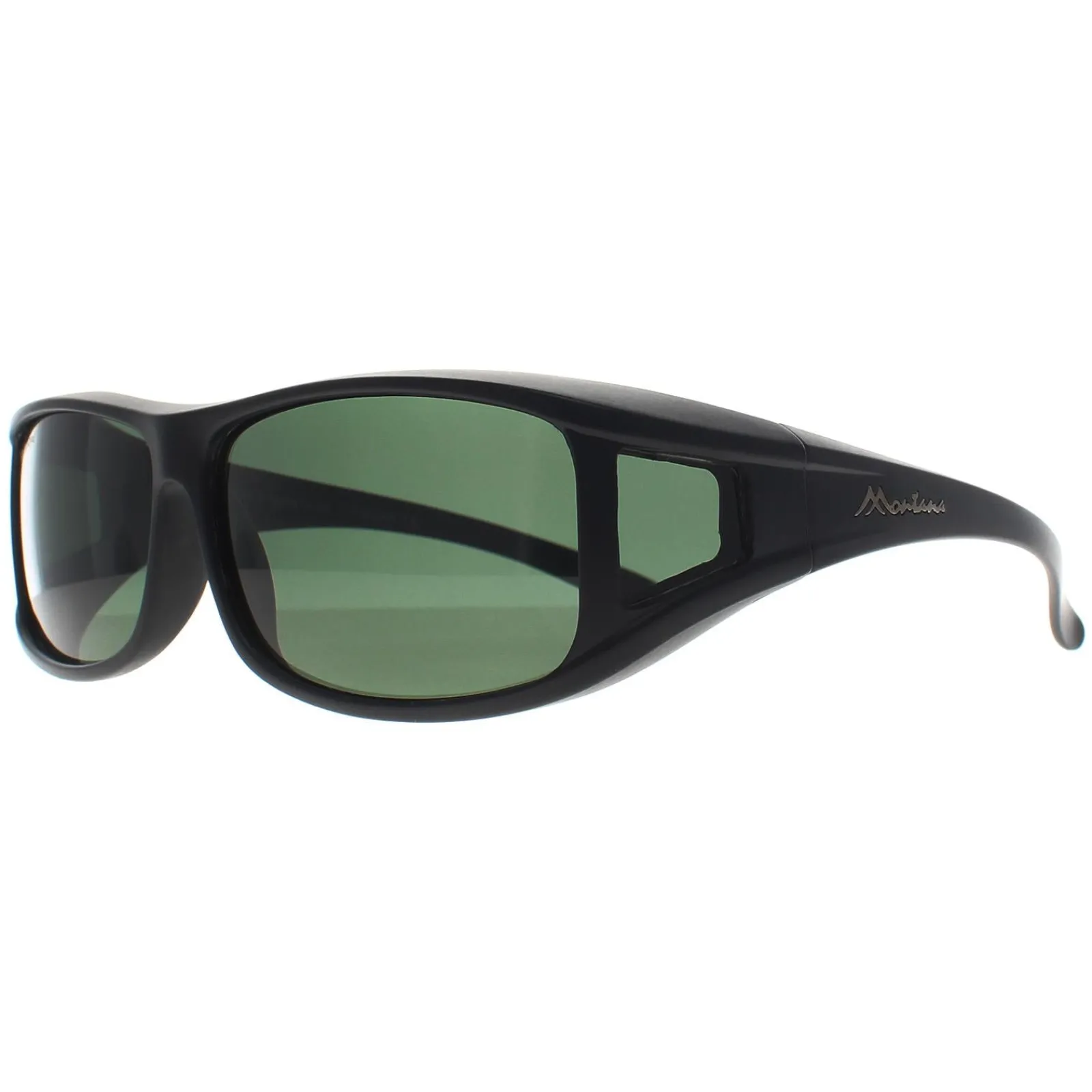 Montana Polarised|Rectangle^Fit Over Glasses Sunglasses FO5 A Matte Black G15 Polarized