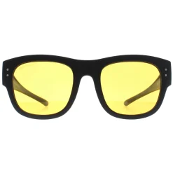 Montana Square|Polarised^Fit Over Glasses Night Driving Sunglasses FO6 C Matte Black Ye