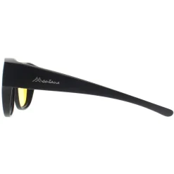 Montana Square|Polarised^Fit Over Glasses Night Driving Sunglasses FO6 C Matte Black Ye