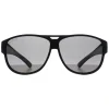 Montana Polarised|Aviator^Fit Over Glasses Sunglasses FO6 Matte Black Smoke Polarized