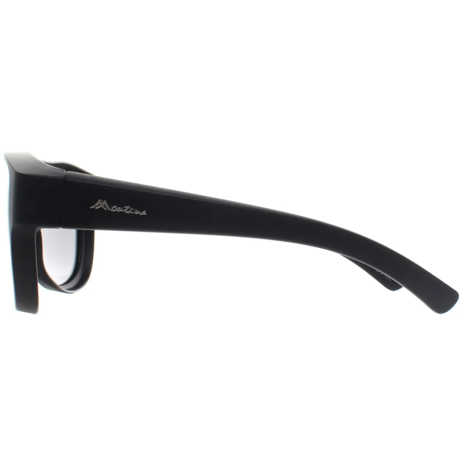 Montana Polarised|Aviator^Fit Over Glasses Sunglasses FO6 Matte Black Smoke Polarized