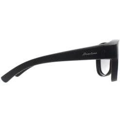 Montana Polarised|Aviator^Fit Over Glasses Sunglasses FO6 Matte Black Smoke Polarized