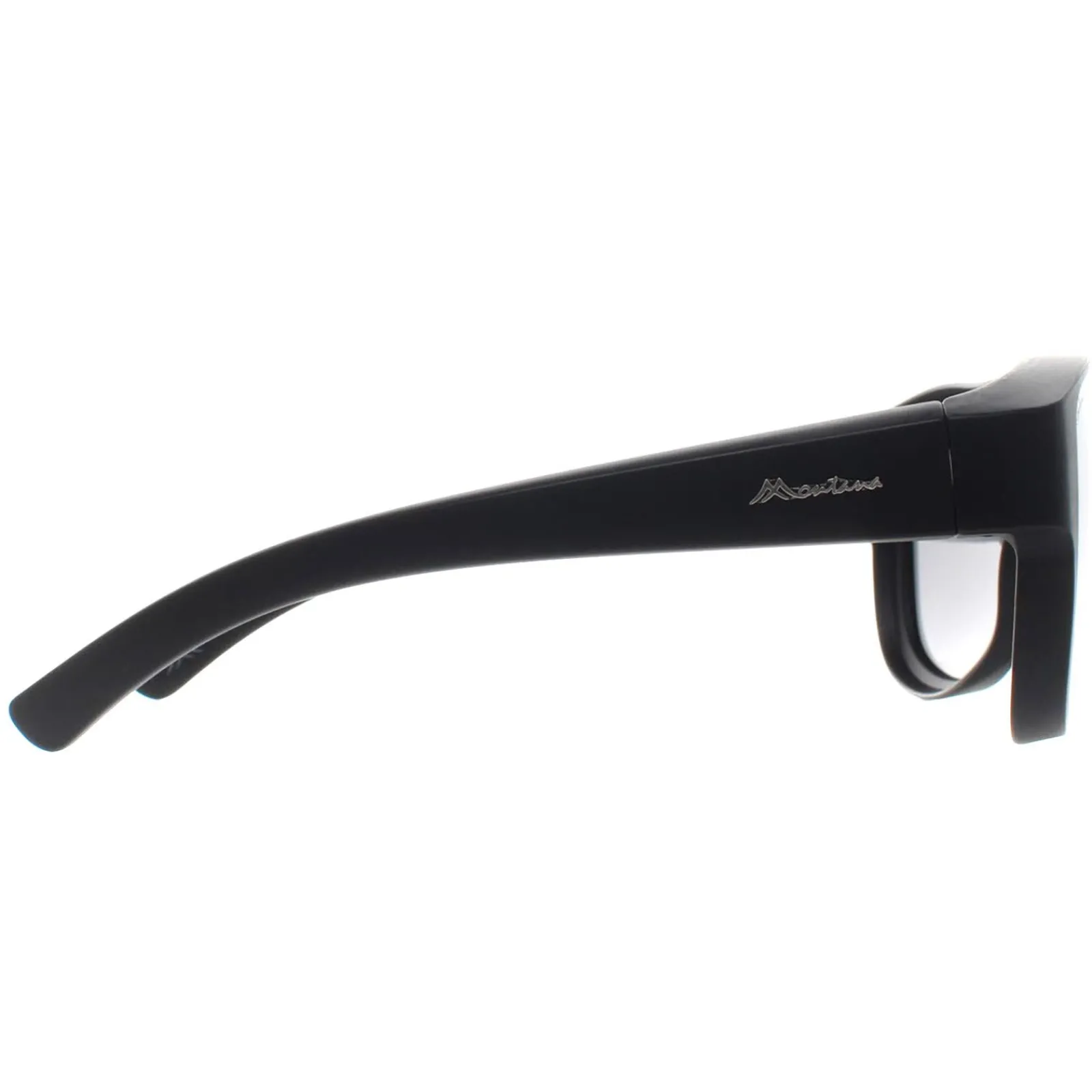 Montana Polarised|Aviator^Fit Over Glasses Sunglasses FO6 Matte Black Smoke Polarized