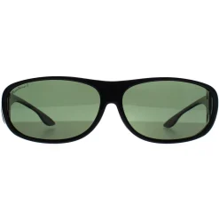 Montana Polarised|Rectangle^Fit Over Glasses Sunglasses FO2 D Shiny Black G15 Polarized