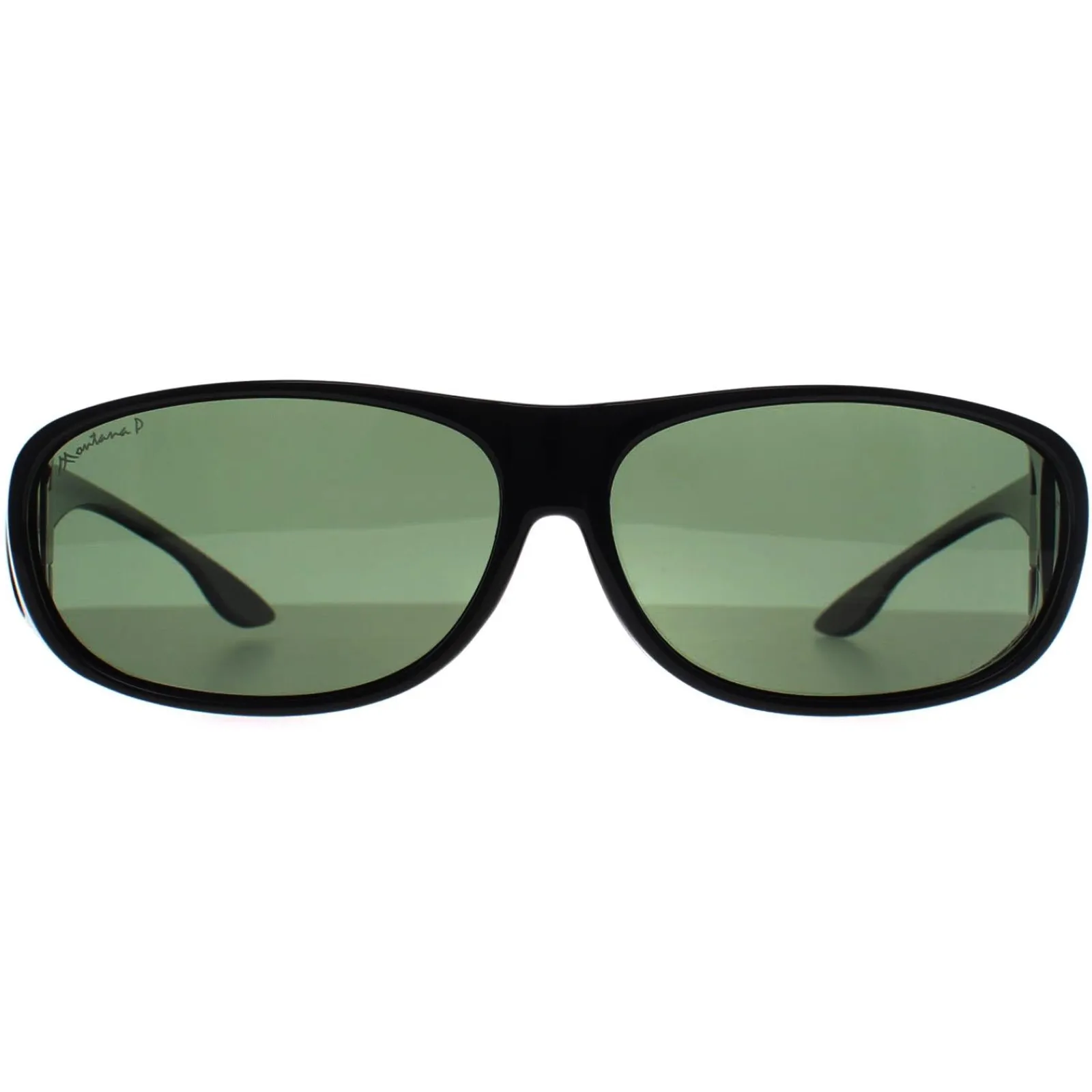 Montana Polarised|Rectangle^Fit Over Glasses Sunglasses FO2 D Shiny Black G15 Polarized