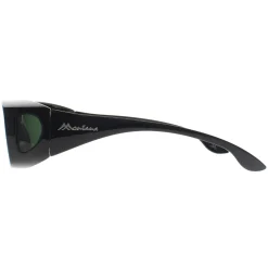 Montana Polarised|Rectangle^Fit Over Glasses Sunglasses FO2 D Shiny Black G15 Polarized