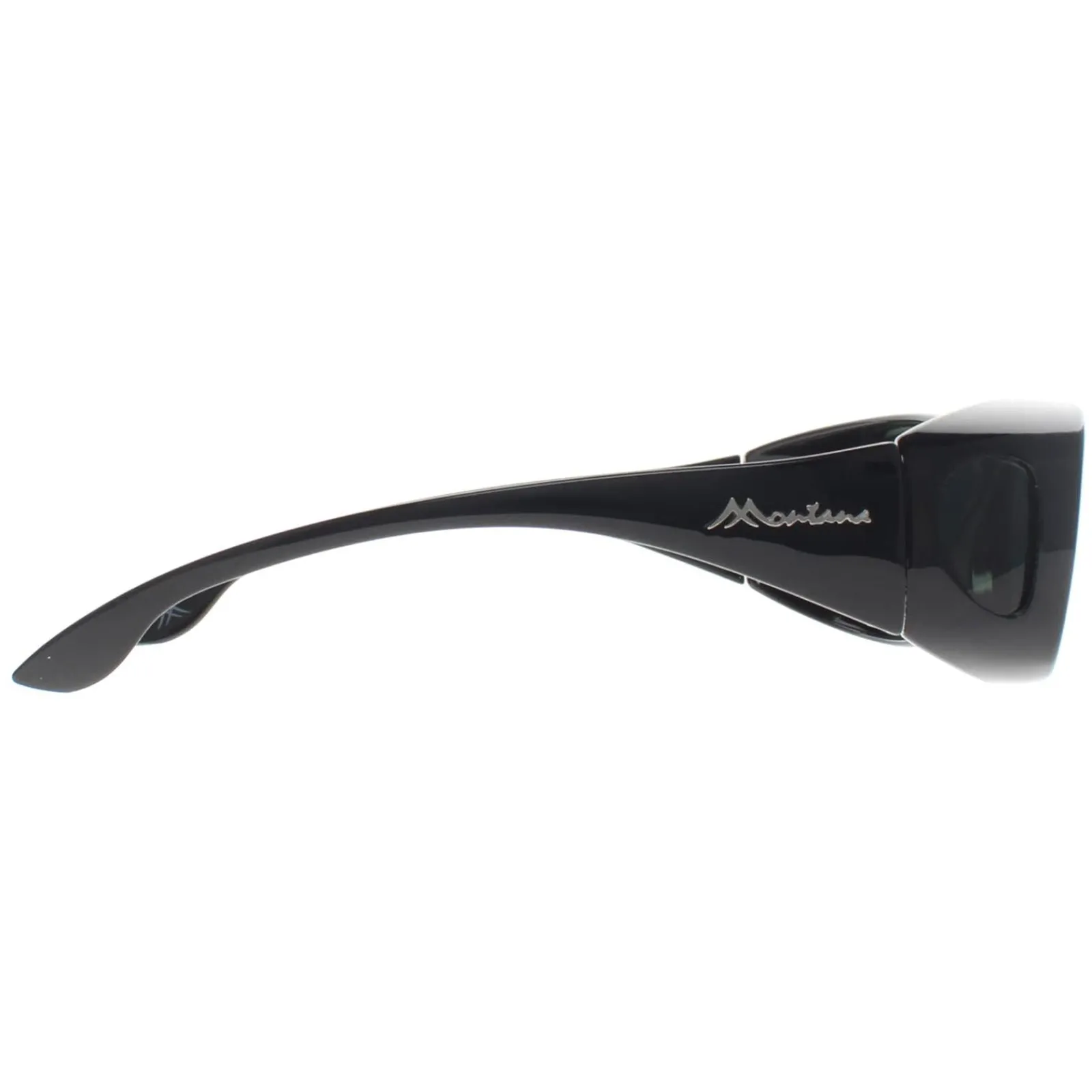 Montana Polarised|Rectangle^Fit Over Glasses Sunglasses FO2 D Shiny Black G15 Polarized