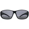 Montana Polarised|Rectangle^Fit Over Glasses Sunglasses FO4 Matte Black Smoke Polarized