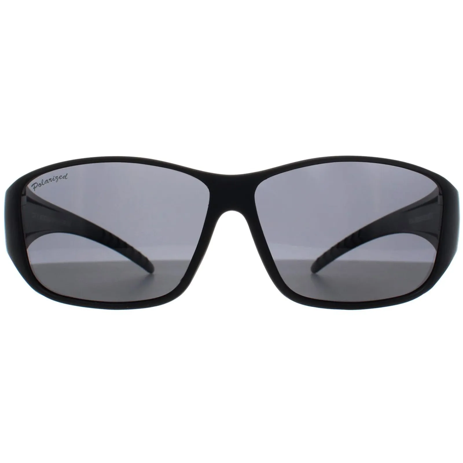 Montana Polarised|Rectangle^Fit Over Glasses Sunglasses FO4 Matte Black Smoke Polarized