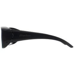 Montana Polarised|Rectangle^Fit Over Glasses Sunglasses FO4 Matte Black Smoke Polarized