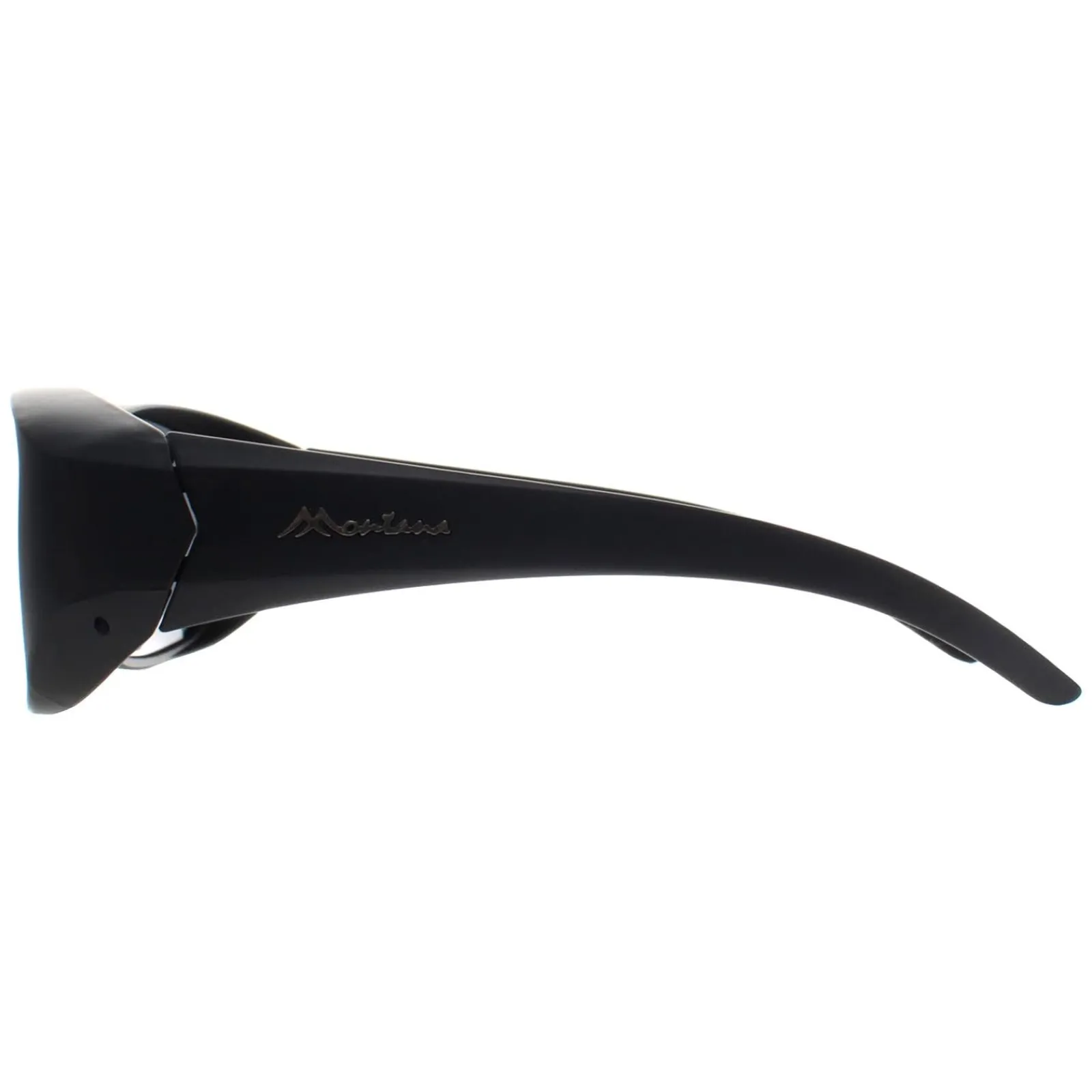 Montana Polarised|Rectangle^Fit Over Glasses Sunglasses FO4 Matte Black Smoke Polarized