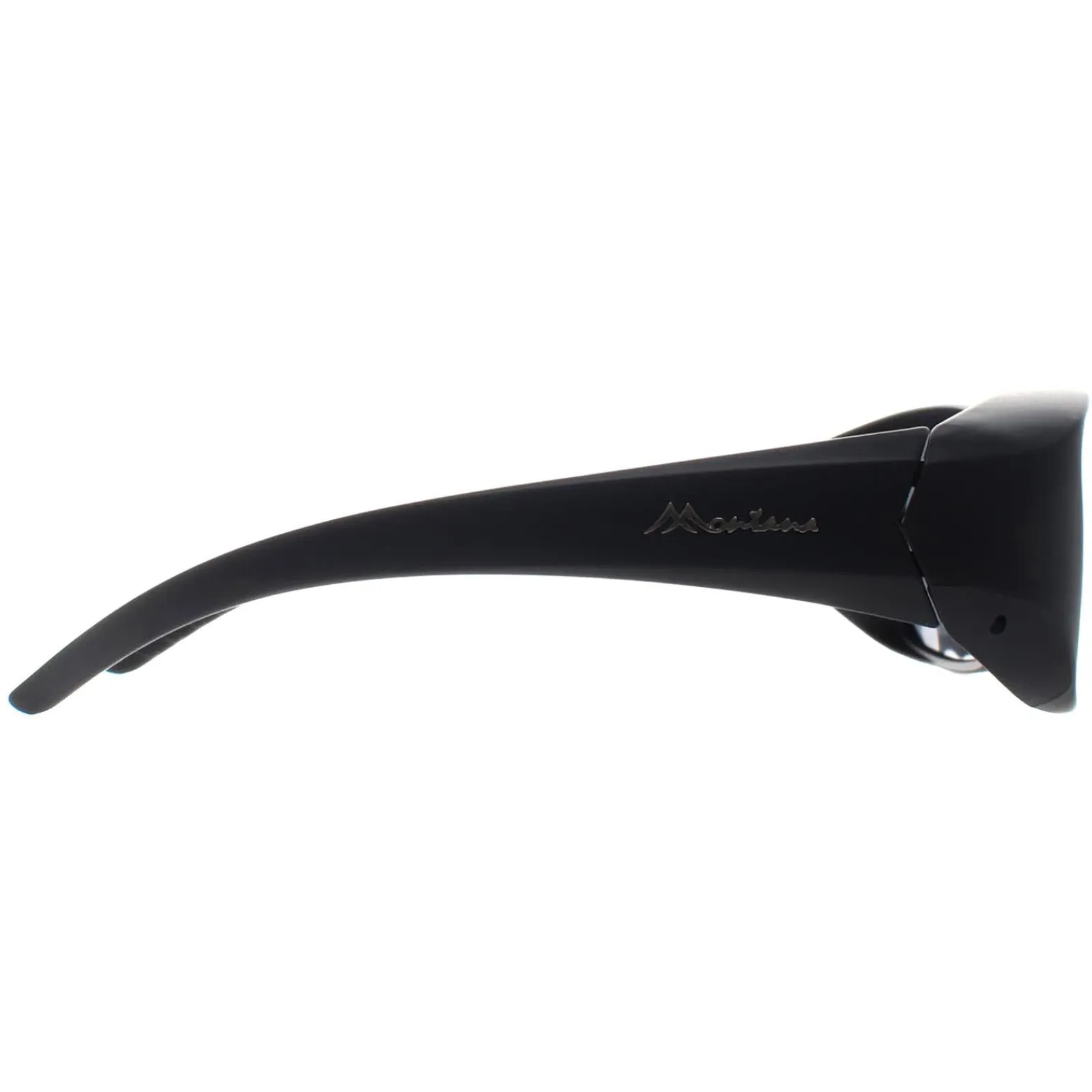 Montana Polarised|Rectangle^Fit Over Glasses Sunglasses FO4 Matte Black Smoke Polarized