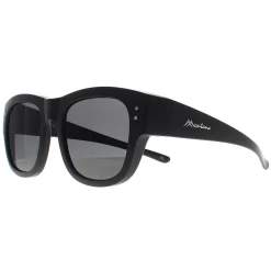Montana Square|Polarised^Fit Over Glasses Sunglasses FO7 Matte Black Smoke Polarized