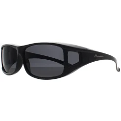 Montana Polarised|Rectangle^Fit Over Glasses Sunglasses FO5 Matte Black Smoke Polarized