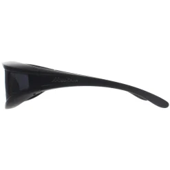 Montana Polarised|Rectangle^Fit Over Glasses Sunglasses FO5 Matte Black Smoke Polarized