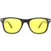 Montana Polarised|Rectangle^Night Driving Sunglasses MP10 Y Matte Black Rubbertouch Yellow