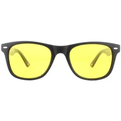 Montana Polarised|Rectangle^Night Driving Sunglasses MP10 Y Matte Black Rubbertouch Yellow