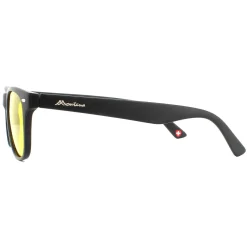 Montana Polarised|Rectangle^Night Driving Sunglasses MP10 Y Matte Black Rubbertouch Yellow