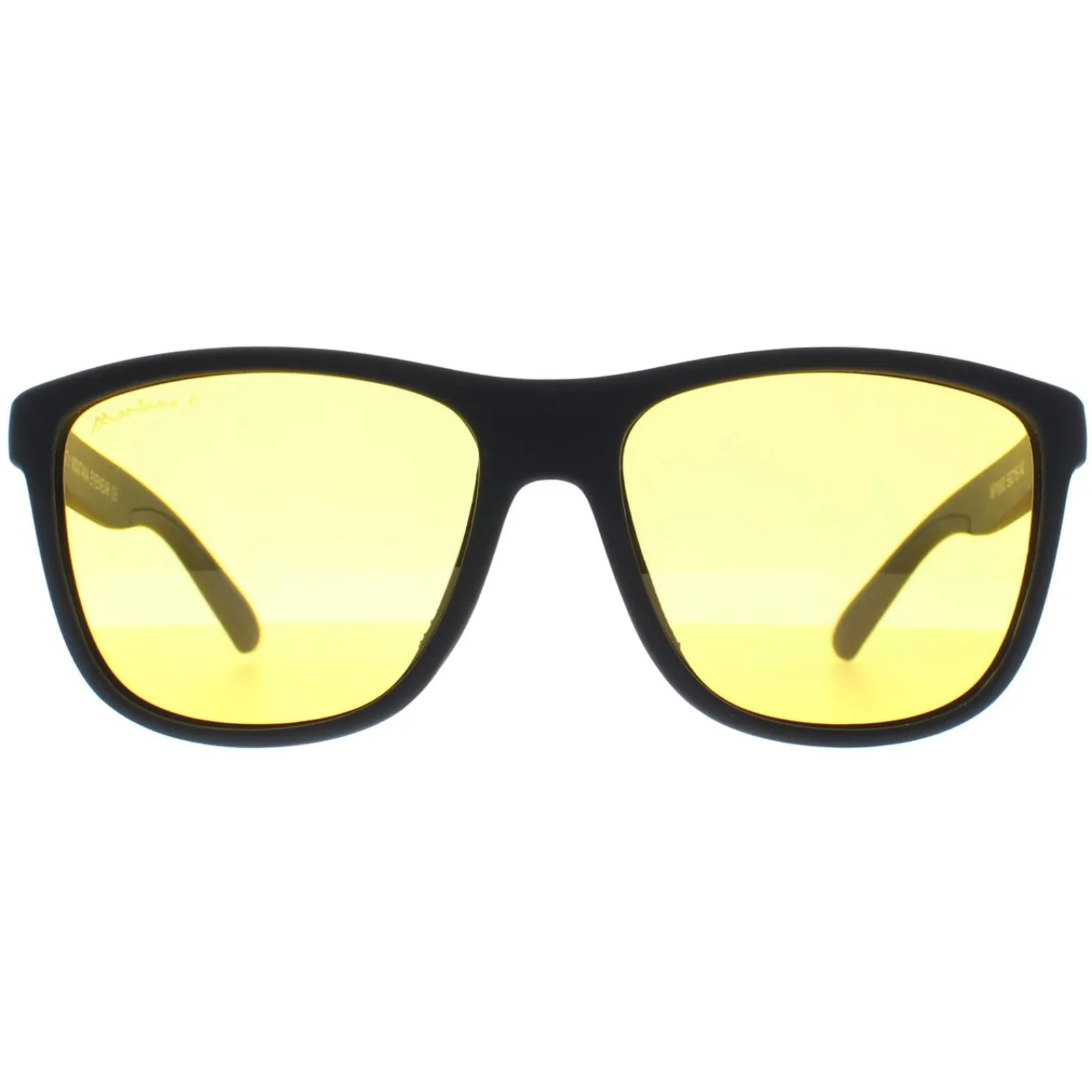 Montana Polarised|Rectangle^Night Driving Sunglasses MP199 D Black Yellow Polarized