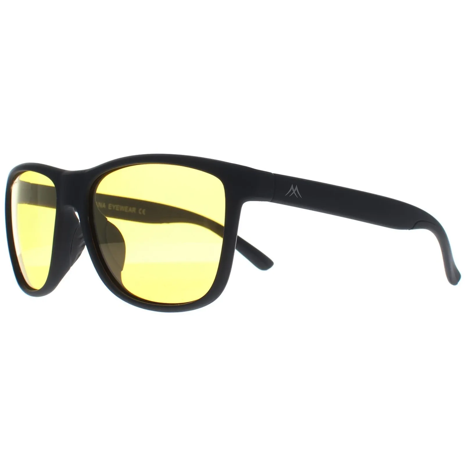 Montana Polarised|Rectangle^Night Driving Sunglasses MP199 D Black Yellow Polarized