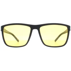 Montana Polarised|Rectangle^Night Driving Sunglasses MP198 D Black Yellow Polarized