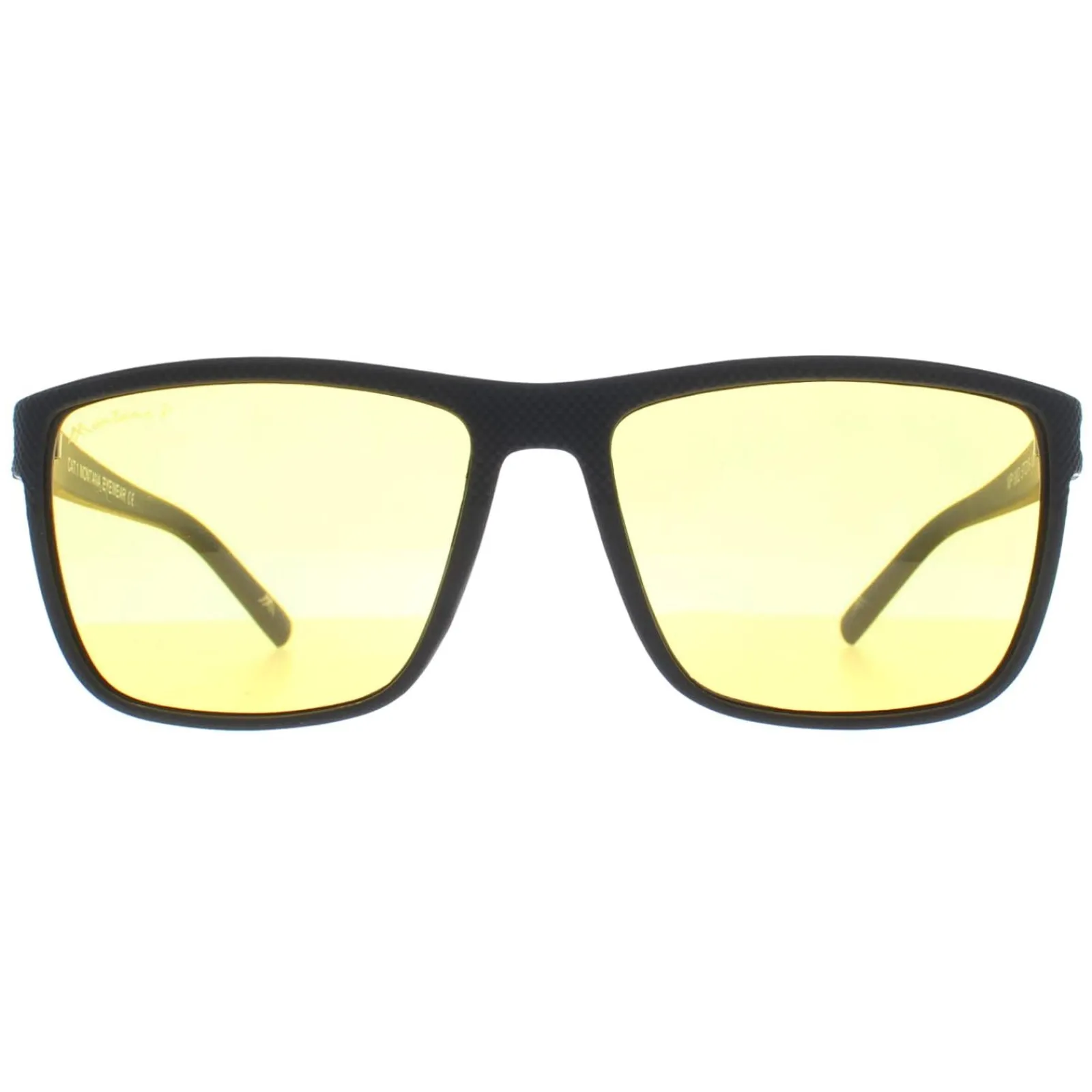 Montana Polarised|Rectangle^Night Driving Sunglasses MP198 D Black Yellow Polarized