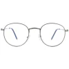 Montana Round|Round^Reading Glasses HBLF54 Gunmetal Grey Blue Light Block +1.00