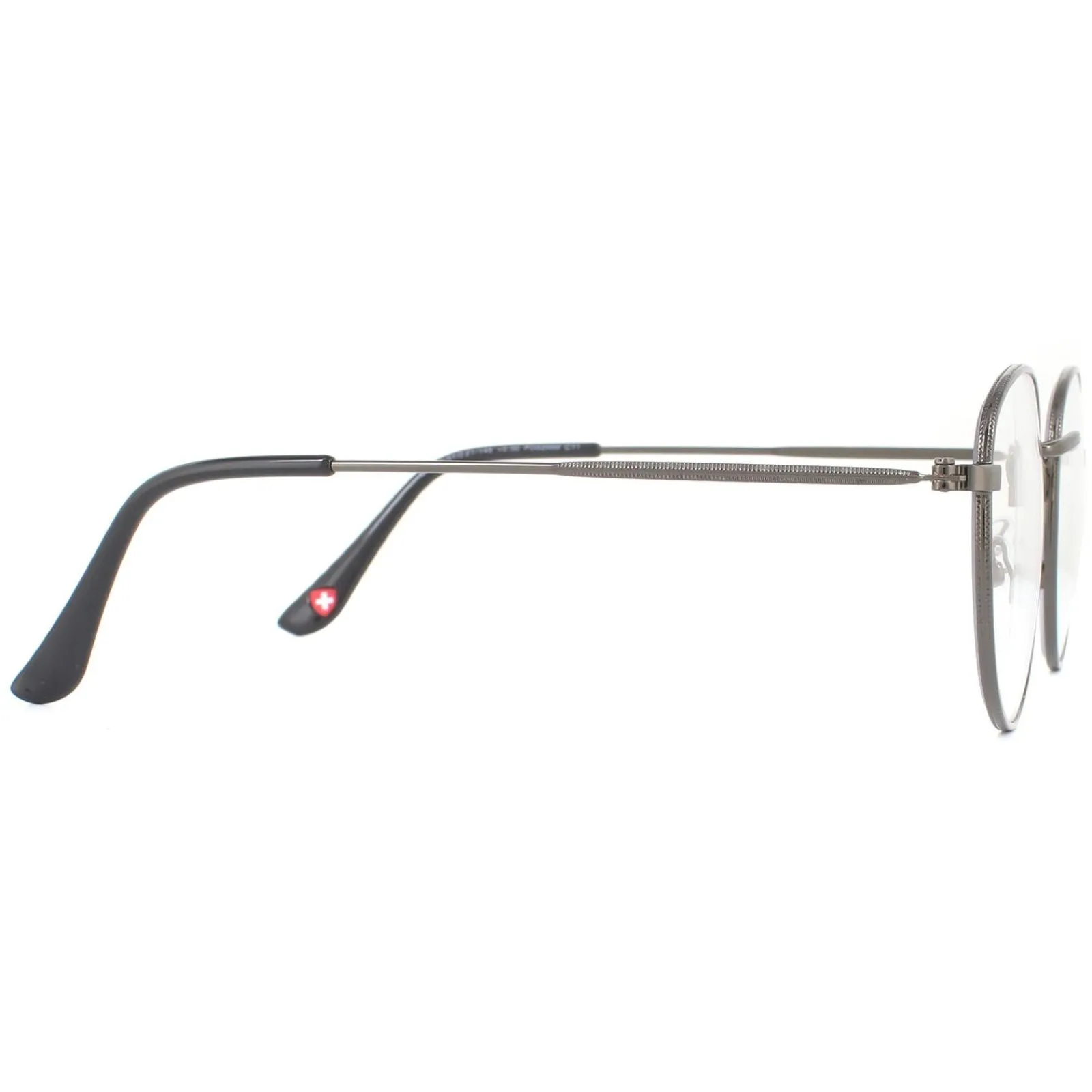 Montana Round|Round^Reading Glasses HBLF54 Gunmetal Grey Blue Light Block +1.00