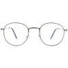 Montana Round|Round^Reading Glasses HBLF54 Gunmetal Grey Blue Light Block 0.00