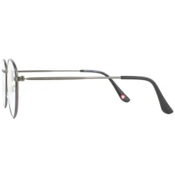 Montana Round|Round^Reading Glasses HBLF54 Gunmetal Grey Blue Light Block 0.00