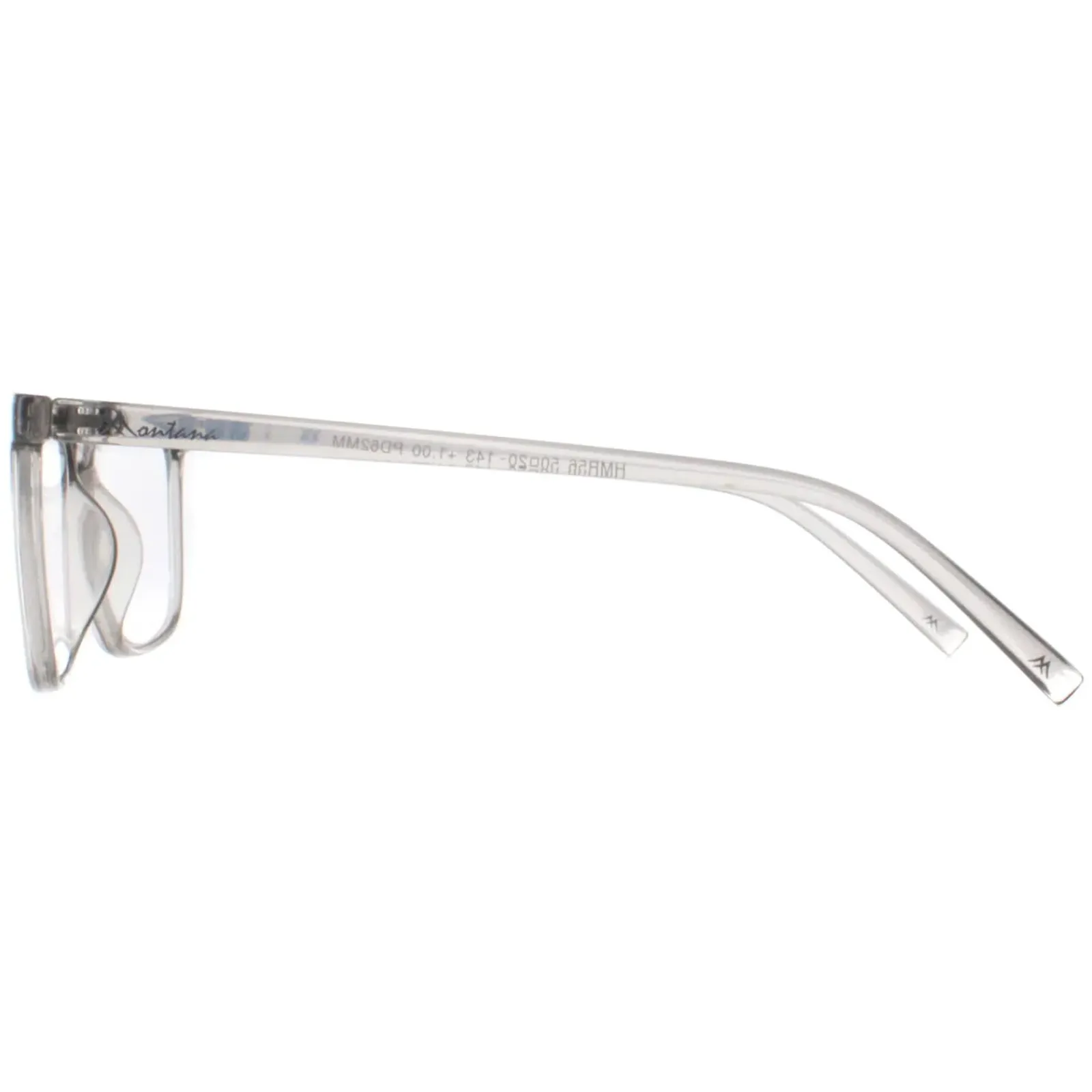Montana Square|Square^Reading Glasses HMR56 Clear Grey Men Women +1.00