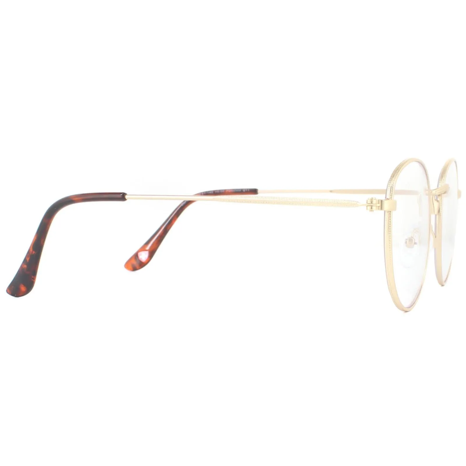 Montana Round|Round^Reading Glasses HBLF54-A Gold Blue Light Block +1.50
