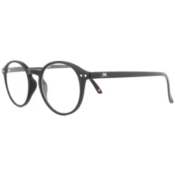 Montana Round^Reading Glasses MR65 Matte Black Men Women +3.00