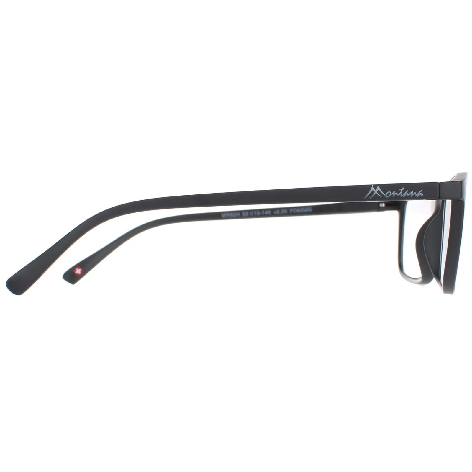 Montana Rectangle|Rectangle^Reading Glasses MR62H Matte Black Men Women +3.00