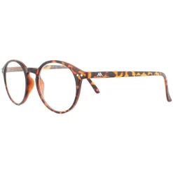 Montana Round|Round^Reading Glasses MR65-A Matte Brown Turtle +1.00