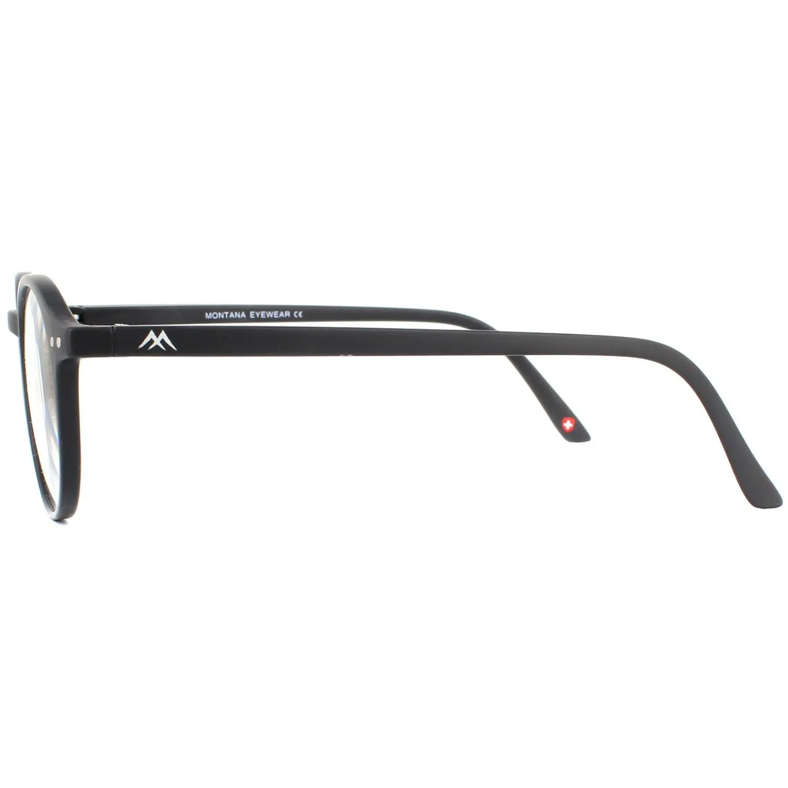 Montana Round|Round^Reading Glasses MR65 Matte Black Men Women +1.00
