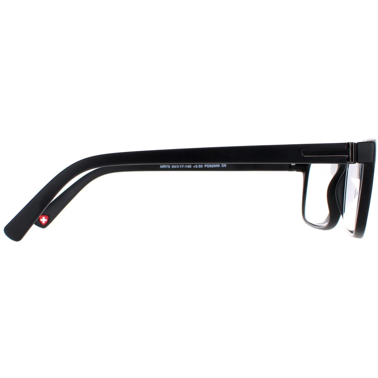 Montana Rectangle|Rectangle^Reading Glasses MR73 Black Men Women +1.00
