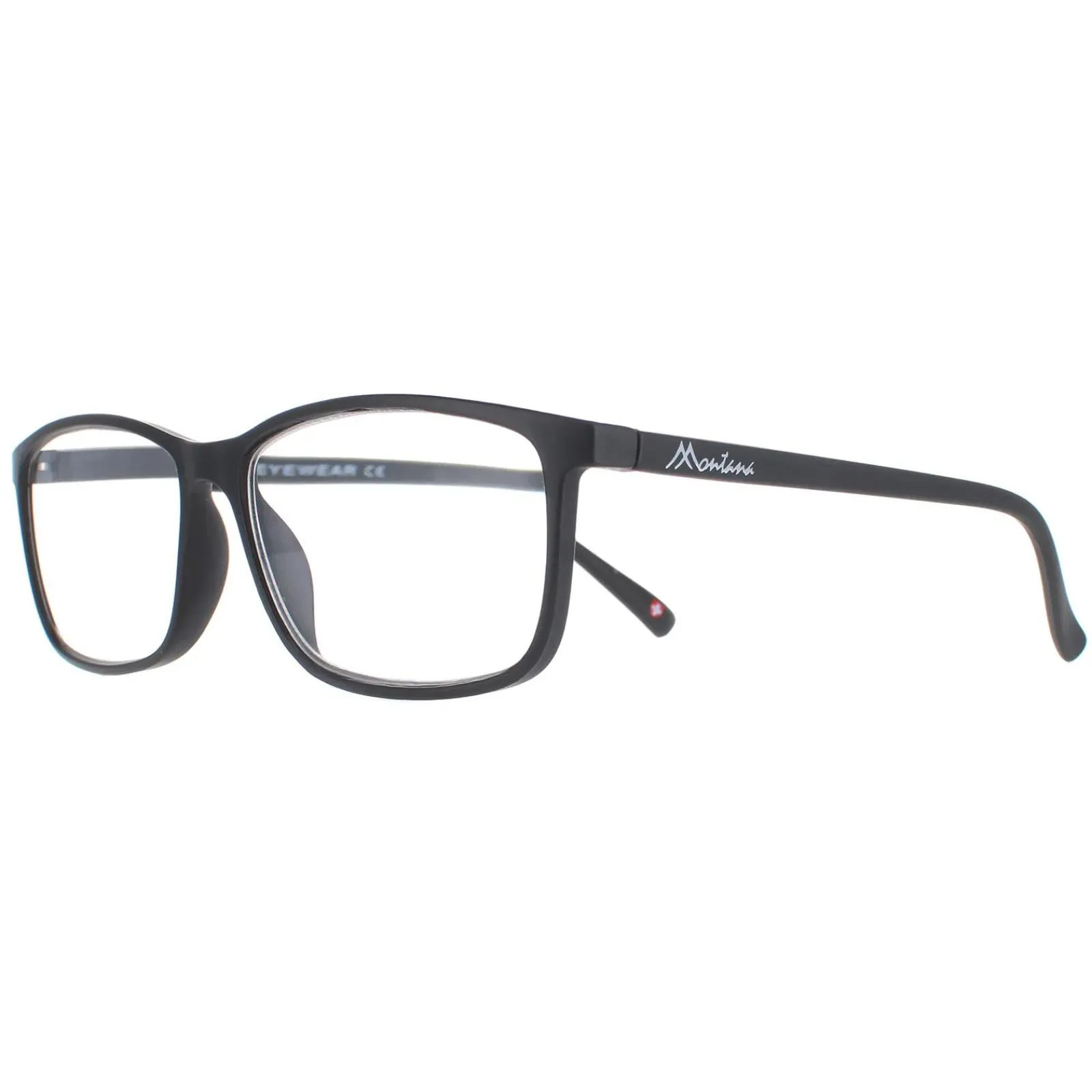 Montana Rectangle|Rectangle^Reading Glasses MR62H Matte Black Men Women +1.00