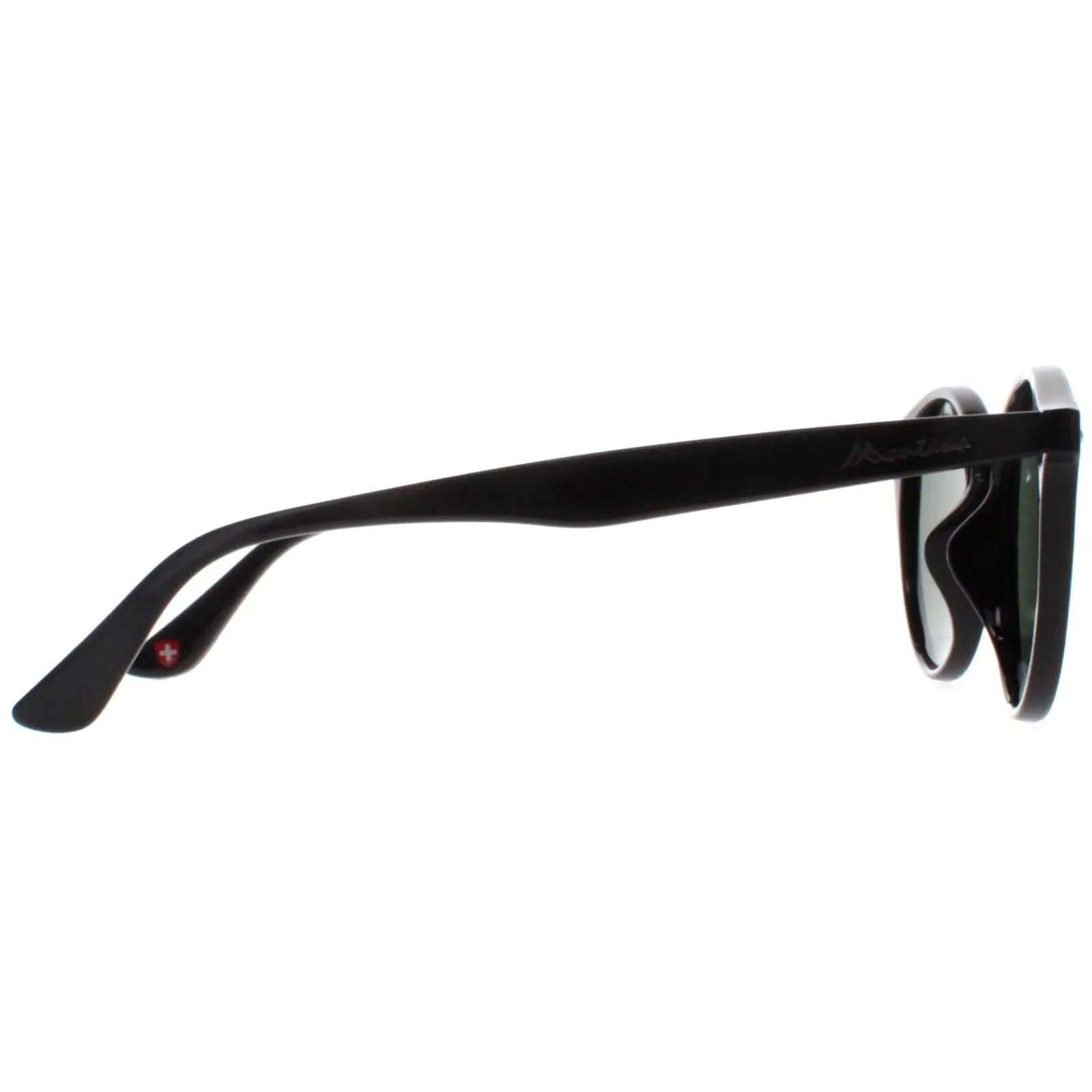 Montana Polarised|Round^Sunglasses MP20 A Black G15 Green Polarized