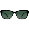 Montana Cat-Eye^Sunglasses MP42 A Black G15 Green Polarized