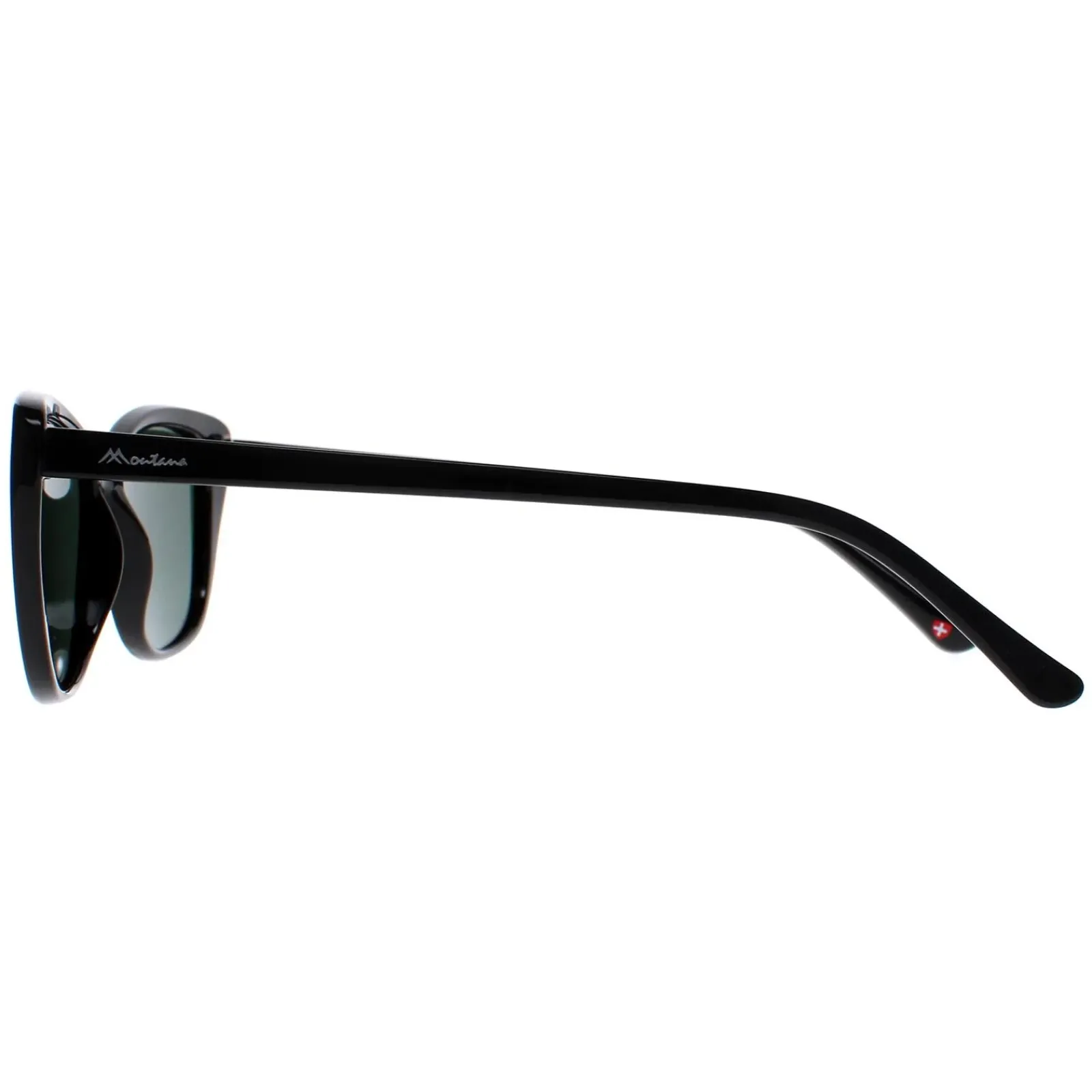 Montana Cat-Eye^Sunglasses MP42 A Black G15 Green Polarized