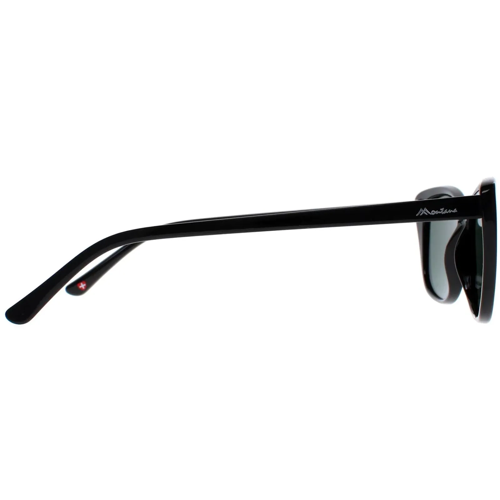 Montana Cat-Eye^Sunglasses MP42 A Black G15 Green Polarized