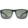 Montana Polarised|Rectangle^Sunglasses MP198 A Black G15 Polarized