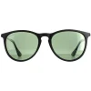 Montana Polarised|Oval^Sunglasses MP24 A Matte Black Green Polarized