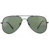 Montana Polarised|Aviator^Sunglasses MP94 A Matte Balck G15 Green Polarized
