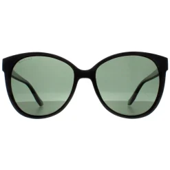 Montana Polarised|Cat-Eye^Sunglasses MP74 A Shiny Black G15 Green Polarized