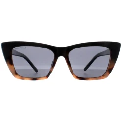 Montana Polarised|Cat-Eye^Sunglasses MP64 A Shiny Black Smoke Polarized
